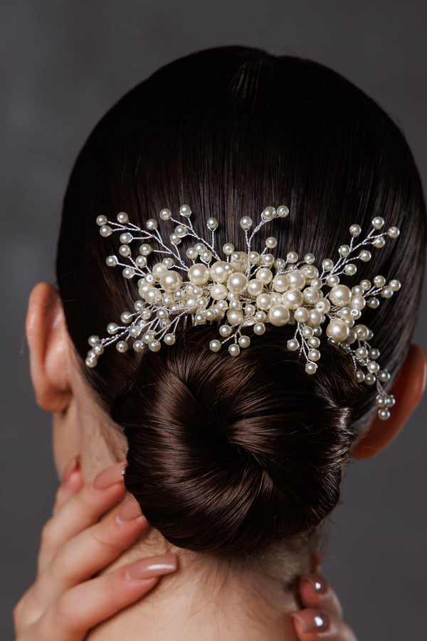 Pearl  Bridal Hair Comb A-003