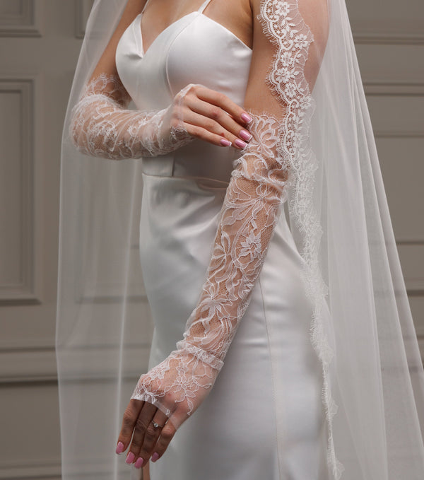 Bridal Lace Gloves GLOVEL2